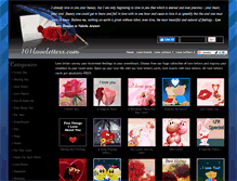Tablet Screenshot of 101loveletters.com
